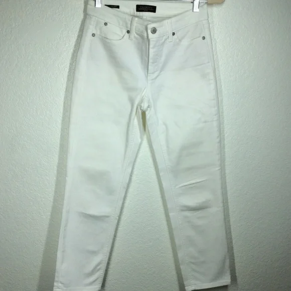 Talbots Jeans Tablots Slim Ankle Jeans Curvy Fit White Size 2p
